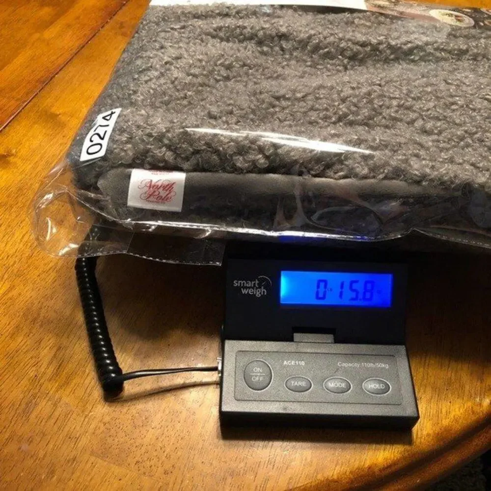 North Pole Trading Co Grey Faux Sherpa Table Runner 14